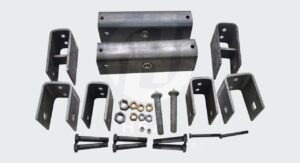 Heavy-Duty Tandem Axle Slipper Spring Hanger Kit.