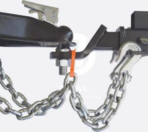 Heavy-Duty Trailer Safety Chain Assembly  High-Tensile Towing Security System